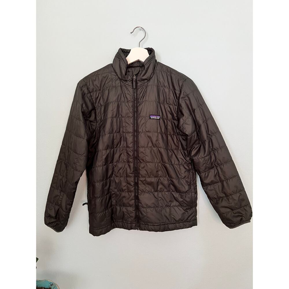 Patagonia Kids Nano Puff Jacket Forge Grey XL 14 - Picture 6 of 8